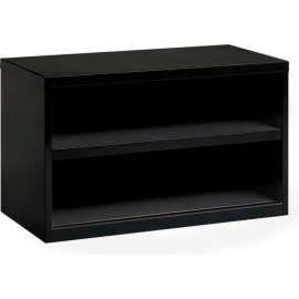 36" Low Open Credenza - Black