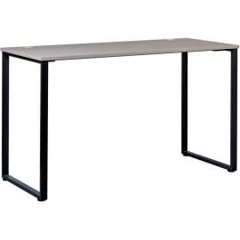 Interion Open Plan Standing Height Desk - 60"W x 24"D x 40"H - Gray Top with Black Legs