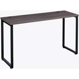 Interion Open Plan Standing Height Desk - 72"W x 24"D x 40"H - Charcoal Top with Black Legs