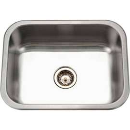 Houzer ES-2408-1 Undermount Stainless Steel Single Bowl Kitchen Sink
