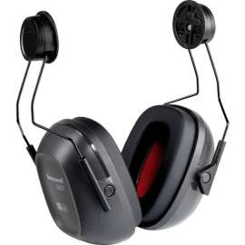 Honeywell Verishield Hard Hat Mounted Ear Muff, 24 dB, Black