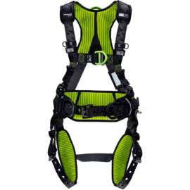 Miller H700 Construction Comfort Harness, Tongue Buckle, Back, Front & Side D-Ring, L/XL
