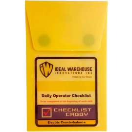 Ideal Warehouse Electric Counterbalance Forklift Checklist Caddy 70-1071