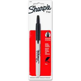 Sharpie Retractable Fine Point Permanent Marker, Black