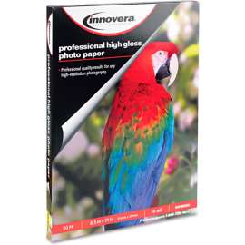 Innovera High-Gloss Photo Paper 99550, 8-1/2" x 11", White, 50/Pack