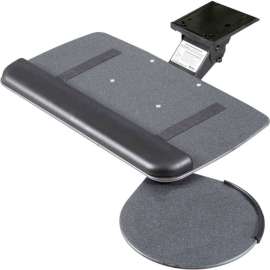 RightAngle JVS17/S Myriad Jr. Keyboard & Mouse Tray with Value Swivel Arm, Black