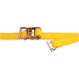 Kinedyne Cargo Control Ratchet Logistic Strap 641201 with Spring Loaded Fitting - 12' x 2" Gold