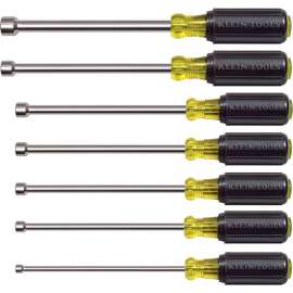 Klein Tools 647M 7 Pc. 6" Shaft Magnetic Nut Driver Set