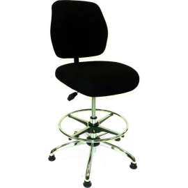 ShopSol ESD Office Chair - High Height - Economy Fabric - Black