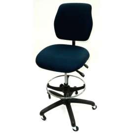 ShopSol Workbench Chair - Fabric - Blue