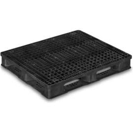 Orbis Rackable & Stackable Lip Open Deck Pallet, Polypropylene, 4-Way, 48"x40", 30000 Lb Stat Cap