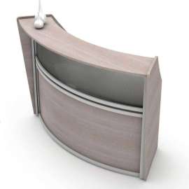 Linea Italia Reception Desk - Ash