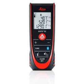 Leica DISTO D2 US 320ft Bluetooth 4.0 Laser Distance Meter, 838725