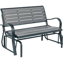 Lifetime Glider Bench, Gray