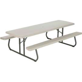 Lifetime 8' Folding Picnic Table, Putty