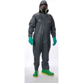 Lakeland Pyrolon Plus 2 Disposable FR Coverall 2XL, Hood, Elastic Wrists/Ankles, 25/Cas, 7428B