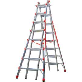 Little Giant Aluminum SkyScraper Telescoping Step Ladder, 15' Type 1A - 10109