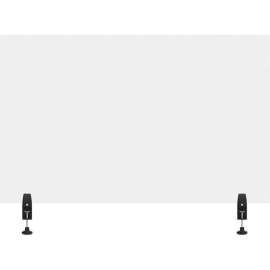 Luxor RECLAIM Acrylic Sneeze Guard Desk Divider - 48" x 30" - Clear