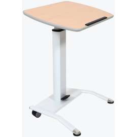 Luxor Pneumatic Height Adjustable Lectern - Gray