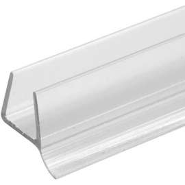 Prime-Line M 6264-1 Glass Door Bottom Seal, Clear, 3/8-Inch