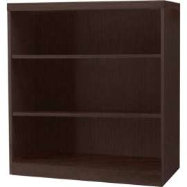 Safco Aberdeen Series 3 Shelf Quarter Round with 1 Fixed Shelf Mocha