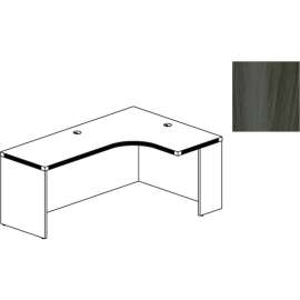 Safco Aberdeen 72"W Right Extended Corner Table 72"W x 48"D x 24"H Gray Steel