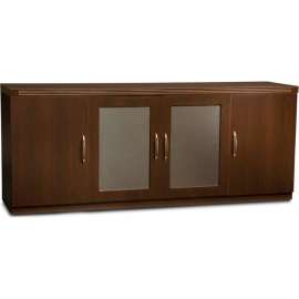 Safco Aberdeen Series Low Wall Credenza Mocha