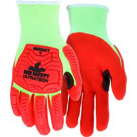 MCR Safety UltraTech Gloves, Nitrile, Cut A4, Impact 1, Abrasion 4, Puncture 4, 1 Pair