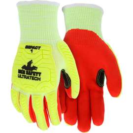 MCR Safety UltraTech Gloves, Nitrile, Cut A5, Impact 1, Abrasion 4, Puncture 3, 1 Pair