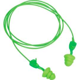 Moldex 6445 Glide Trio Twist-In Earplugs, Reusable, Corded, NRR 27dB, 50/Pairs