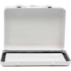 First Aid 16 Unit Empty Metal Case, 9" x 6" x 2", 818MTM