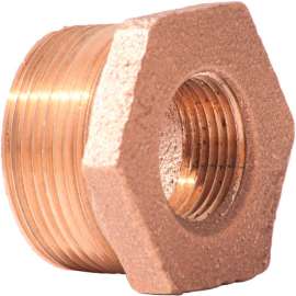 1 In. X 3/4 In. Lead Free Brass Bushing - MNPT X FNPT - 125 PSI - Import