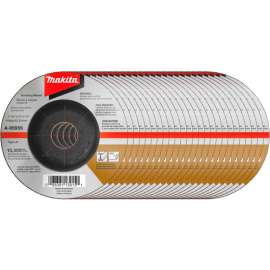 Makita INOX Grinding Wheel, 36 Grit, Type 27, 4-1/2" Dia x 1/4"T x 7/8" Cntr Hole Dia, 25/Pk