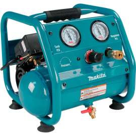 Makita AC001, Portable Electric Air Compressor, 0.17 HP, 1 Gallon, Hot Dog, 0.45 CFM