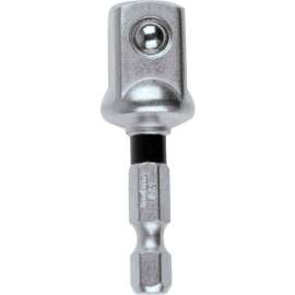 Makita Impact XPS 1/2" Square 2" Socket Adapter, Retention Ball, Matte Nickel