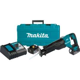 Makita LXT Cordless Recipro Saw Kit, 5.0Ah, Lithium-Ion, 18V, Brushless, 0-2300/3000 RPM