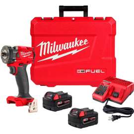 Milwaukee M18 FUEL&trade; 3/8 " Compact Impact Wrench w/ Friction Ring Kit