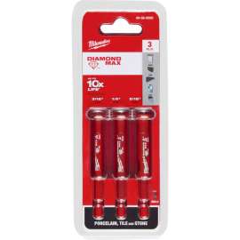 Milwaukee DIAMOND MAX Diamond Grit Hole Saw 3 PC Set , 49-56-0500