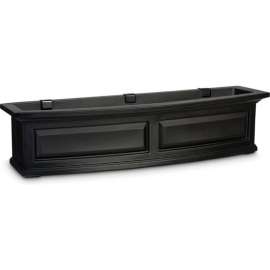 Mayne Nantucket 4-ft. Window Box, Black
