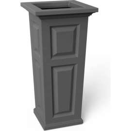 Mayne Nantucket 32" Tall Planter, Graphite Gray