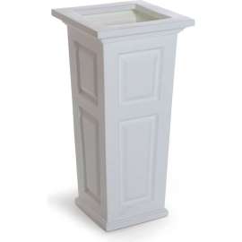 Mayne Nantucket 32" Tall Planter, White