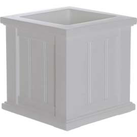 Mayne Cape Cod 14" x 14" Square Planter, White