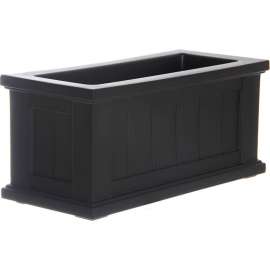 Mayne Cape Cod 24" x 11" Patio Planter, Black