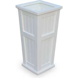 Mayne Cape Cod 32" Tall Planter, White