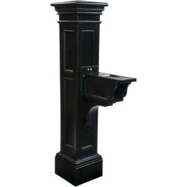 Mayne Liberty Mailbox Post 5805-B - 63"H Black
