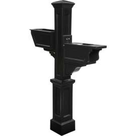 Mayne Signature Plus Mailbox Post 5808-B - 56"H Black