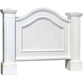 Mayne Nantucket Address Sign 5820-W - 32"H White