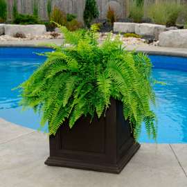 Mayne Fairfield 20" x 20" Square Planter, Espresso
