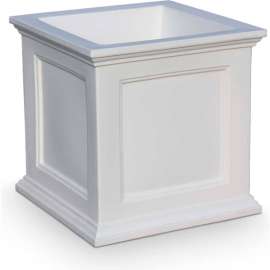 Mayne Fairfield 20" x 20" Square Planter, White