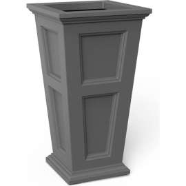 Mayne Fairfield 28" Tall Planter, Graphite Gray